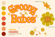 Retro Logo & Branding Canva Template, a Branding & Logo Template by Dear Darling Design (Thumbnail 1 of 6)