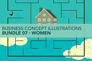 Business Concepts Bundle 07 Women, a Person Illustration by retrorocket (Thumbnail 1 of 16)