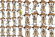 Detective ~ Cartoon Character Set, a Person Illustration by The Toon Company (Thumbnail 2 of 7)