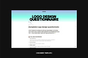 Logo design brief [notion template], a Branding & Logo Template by existacial (Thumbnail 2 of 2)