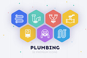 Plumbing | 32 Icons Set, an Outline Icon by Marina Silence (Thumbnail 1 of 17)