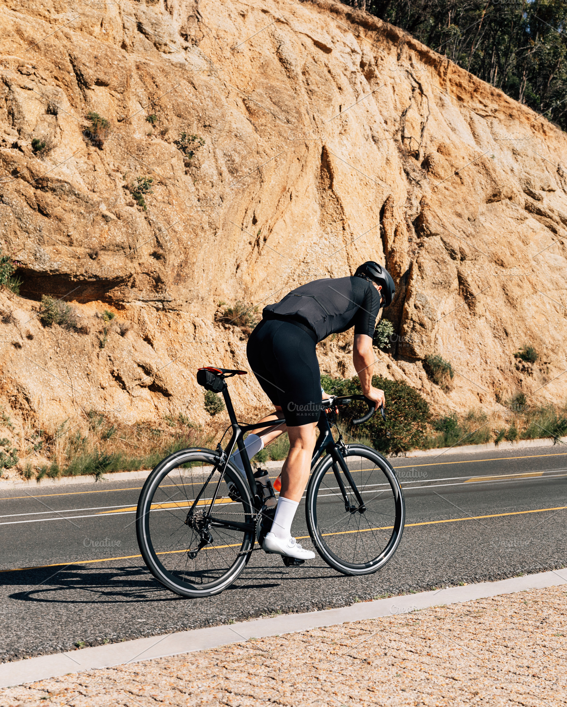 Cyclist riding his bike, a Sports & Recreation Photo by Artem Varnitsin