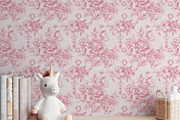 Pink Toile Print Design Patterns, a Pattern Graphic by Olya Creative (Thumbnail 6 of 22)