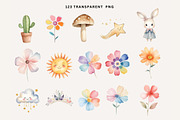 Boho Baby watercolor Clipart PNG, an Animal Illustration by Coral Beauty (Thumbnail 9 of 9)