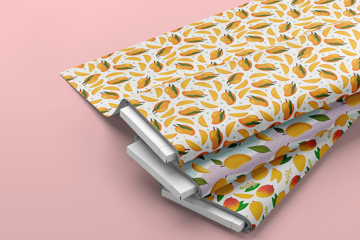 Mango Seamless Digital Paper, a Pattern Graphic by Digital Studio (Photo 2 of 3)