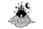 Fantasy Castle Cloud Moon Bundle, an Object Illustration by Gaye Art (Thumbnail 18 of 30)