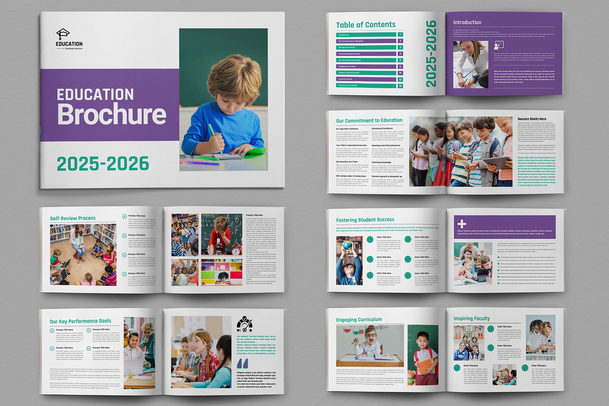 Education Brochure Template, a Brochure Template by ContestDesign (Photo 1 of 5)