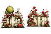 Whimsical Spring Fence Clipart, an Illustration by Craft Nest (Thumbnail 9 of 12)