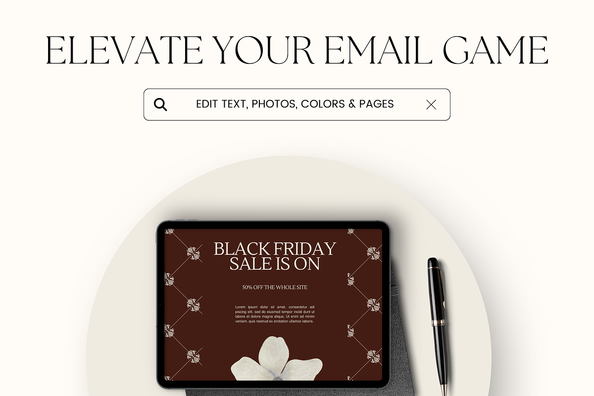 Email Marketing Newsletter Template, an Email Template by Branding Babe Co. (Photo 9 of 10)