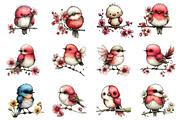 Whimsical Spring Birds Clipart, an Illustration by Dream Creation (Thumbnail 3 of 5)