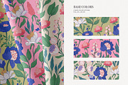 Modern Botanical Pattern and Plants, a Pattern Graphic by likorbut (Thumbnail 7 of 15)