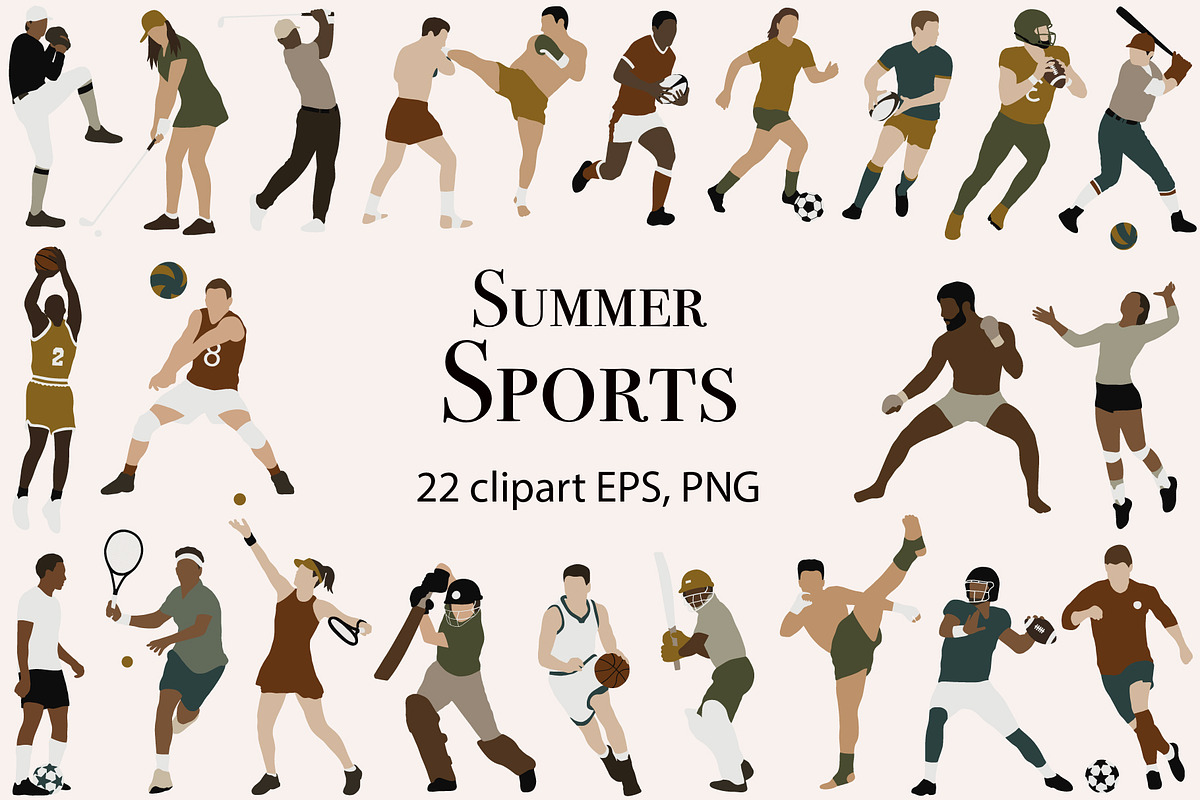Abstract Summer Sport athlete, a Person Illustration by ApetekMarket (Photo 1 of 9)