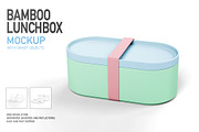 BAMBOO LUNCHBOX MOCKUP (only color), a Product Mockup by Moonlight Creative (Thumbnail 1 of 8)