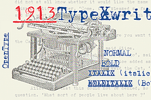 1913 Typewriter Set (4 styles)
