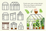 Greenhouse Creator Kit, an Object Graphic by yana.tasha (Thumbnail 2 of 8)