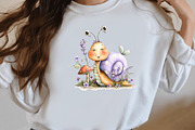 Whimsical summer snail Clipart, an Illustration by Designworld (Thumbnail 6 of 6)
