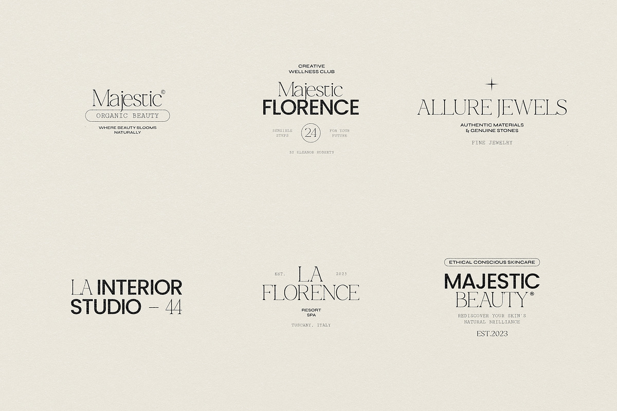 Florence Logo Kit | Logos Ai Eps Psd, a Branding & Logo Template by Feel This (Photo 8 of 11)