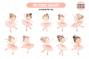 Blush Pink Watercolor Ballerinas PNG, an Illustration by TatiMockup (Thumbnail 2 of 4)