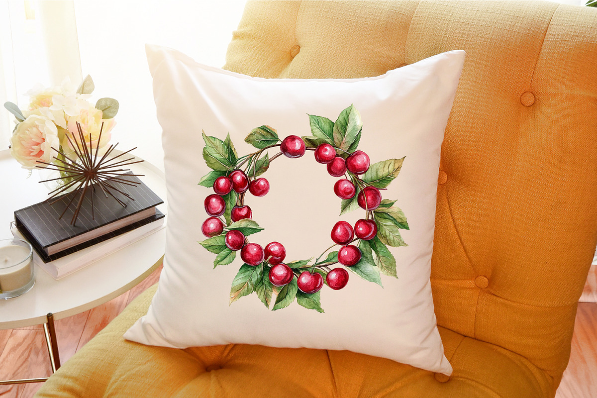 Cherry Red Summer Clipart, an Illustration by Sublimation Artist (Photo 6 of 6)