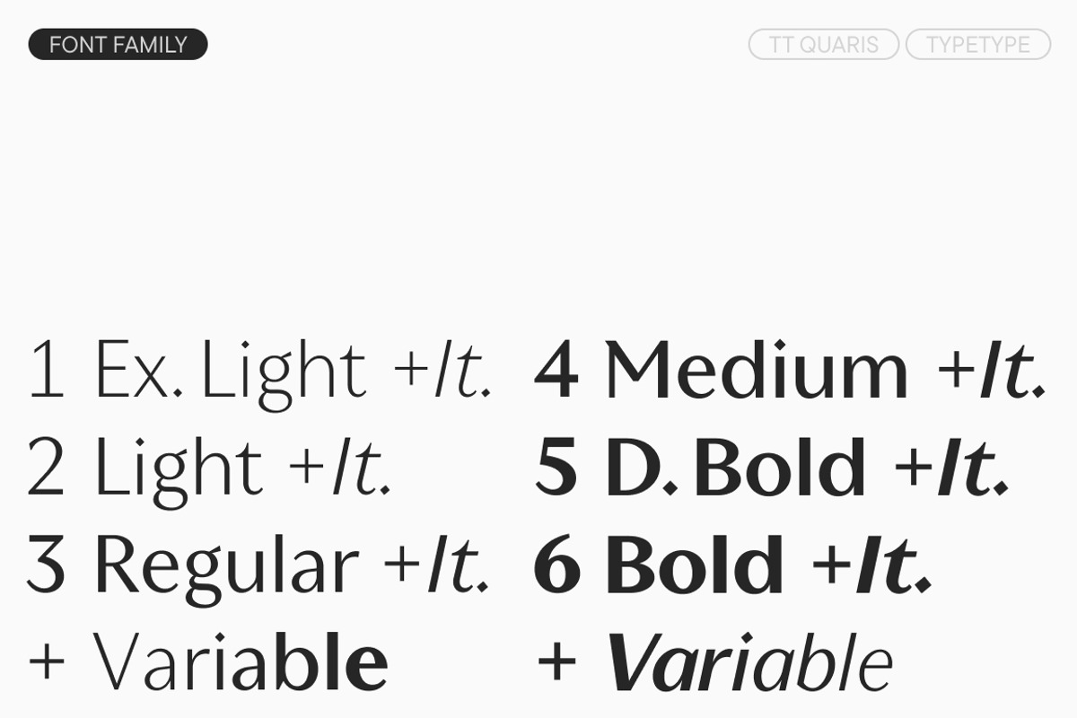 TT Quaris, a Serif Font by TypeType (Photo 4 of 15)