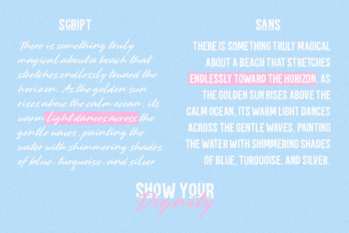 Show Your Dignity | 03 Font, a Handwritten Font by Metasena Typefoundry (Photo 5 of 10)