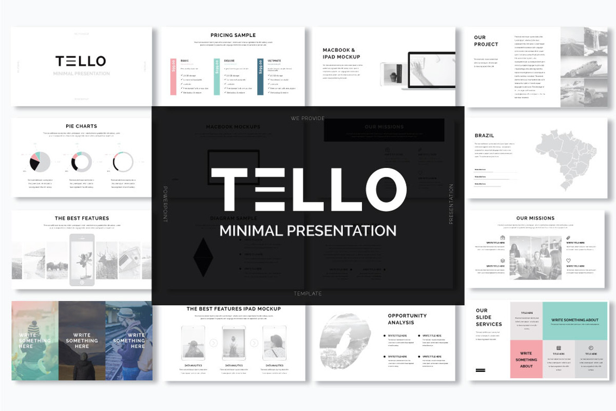 Tello PowerPoint Presentation, a Presentation Template by Rystudio (Photo 1 of 11)