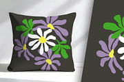 Daisies in Purple and White, a Decorative Illustration by Sharon Schwalbe (Thumbnail 4 of 7)