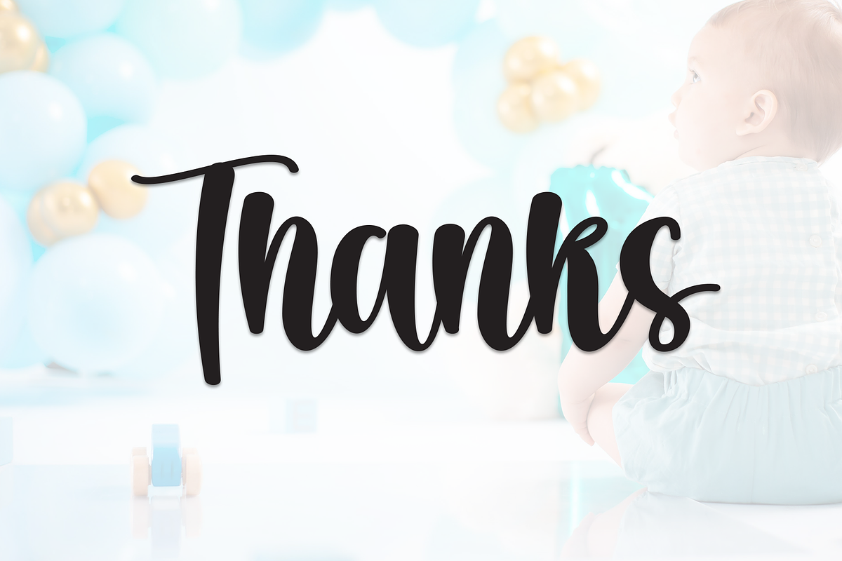 Darling Birthday | Script Font, a Handwritten Font by Scratchones (Photo 8 of 8)