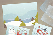 SALE! Polar Bear Winter Set, an Animal Illustration by SunnyWS (Thumbnail 7 of 9)