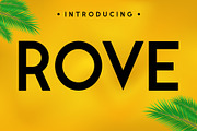 Rove Fonts, a Sans Serif Font by Fox7 By Rattana (Thumbnail 1 of 7)