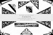 Vintage Corner and Banners, a Decorative Illustration by Century Library (Thumbnail 3 of 5)