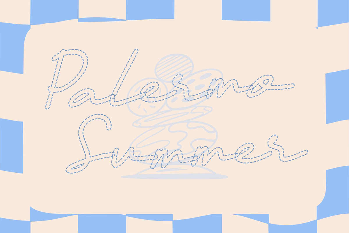 CS Shasta Dashed, a Script Font by Craft Supply Co. (Photo 3 of 8)