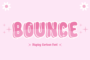 Bounce - Bubble Font Type, a Font by KiddoGlyphs Studio