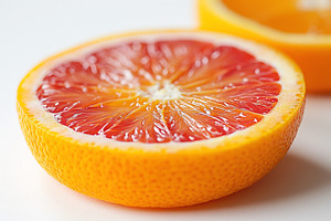Freshly cut blood orange showcasing its vibrant red and orange interior., a Background Photo by ImageMir
