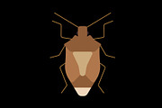 Brown Plant Bug Insect, a Solid Icon by Buqancreative (Thumbnail 2 of 2)