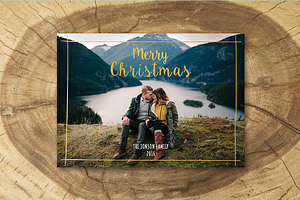 Christmas Card Template 002-H