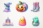 Pastel Halloween Sublimation Clipart, an Illustration by RobertsArt (Thumbnail 6 of 7)