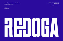 Redoga | Modern Tall Sans Serif Font