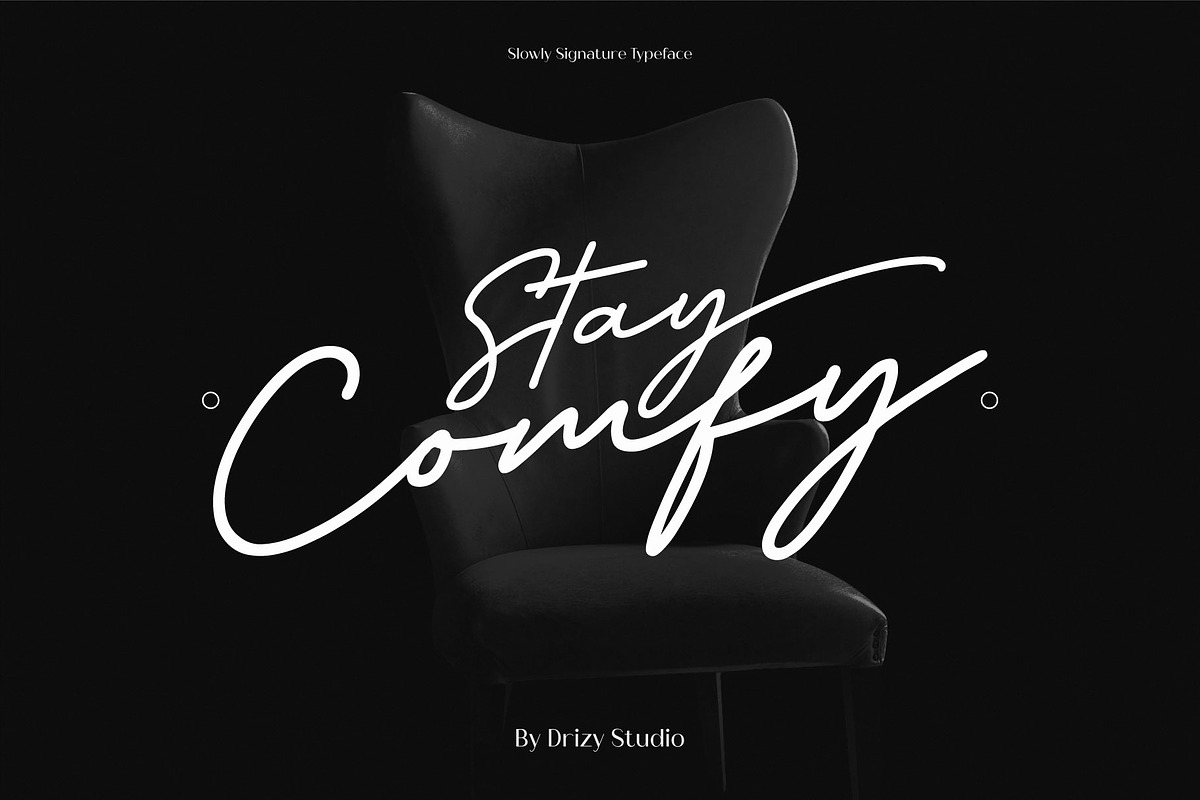 Slowly Signature, a Script Font by Drizy (Photo 2 of 8)
