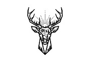 Artistic Geometric Deer Head Bundle, an Illustration by yasushie (Thumbnail 7 of 31)