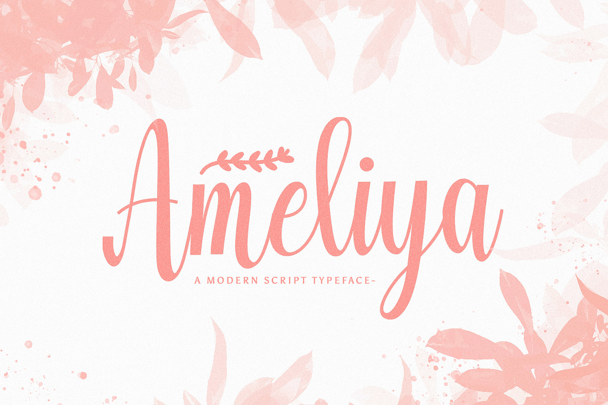 Amelya - Handwritten Font, a Script Font by StringLabs (Photo 1 of 11)