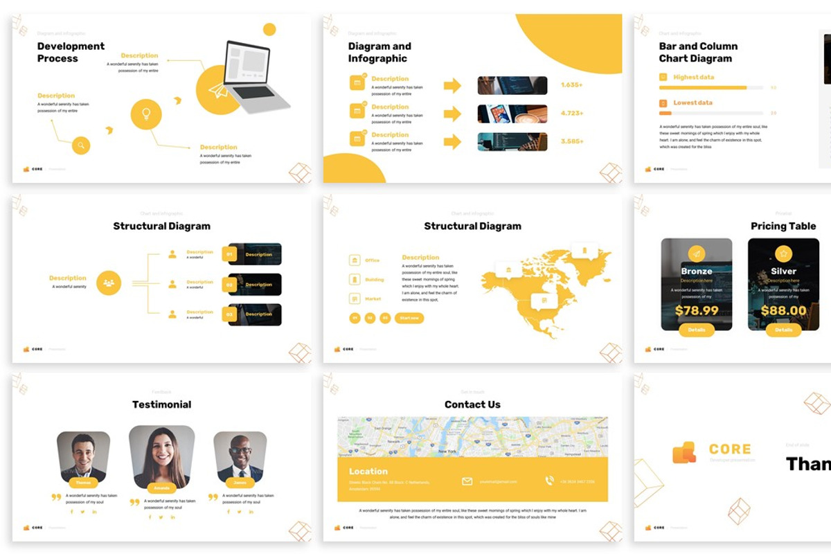 Core - Technology Powerpoint, a Presentation Template by SlideFactory