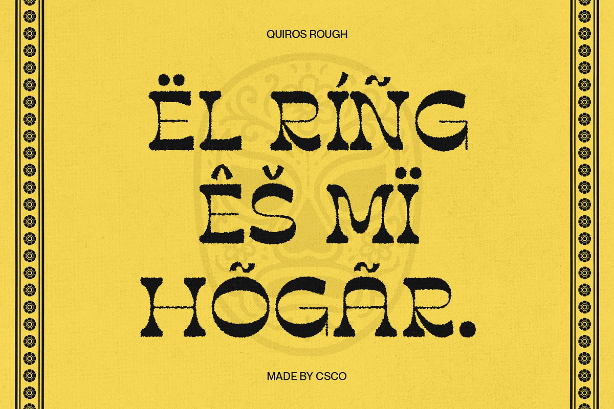Quiros Rough, a Serif Font by Craft Supply Co. (Photo 7 of 8)