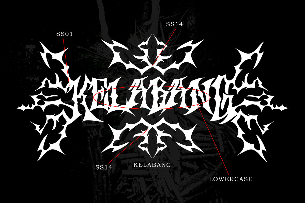 Morse - Black Metal Font, a Blackletter Font by tebaltipislab (Photo 3 of 8)