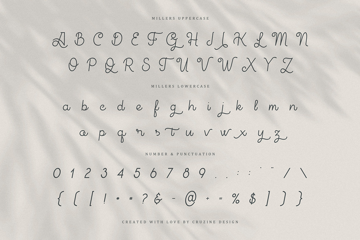 Millers Retro Monoline Script, a Script Font by JumboDesign