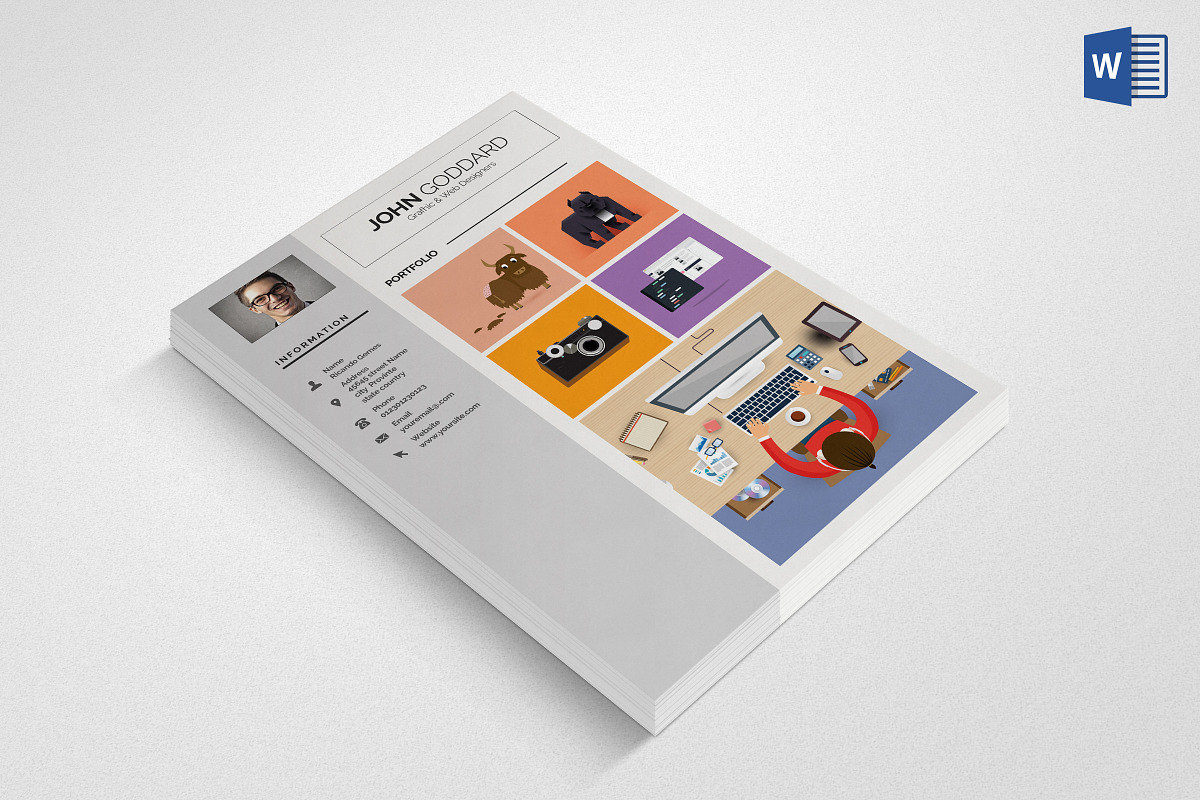 Resume CV, a Resume Template by graphicforest (Photo 3 of 7)