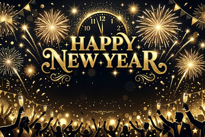 Happy new year 2027 celebration back, an Abstract Photo by Imaginarium