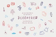 Sleepover Clipart, an Icon by Jordyn Grace Design (Thumbnail 1 of 7)