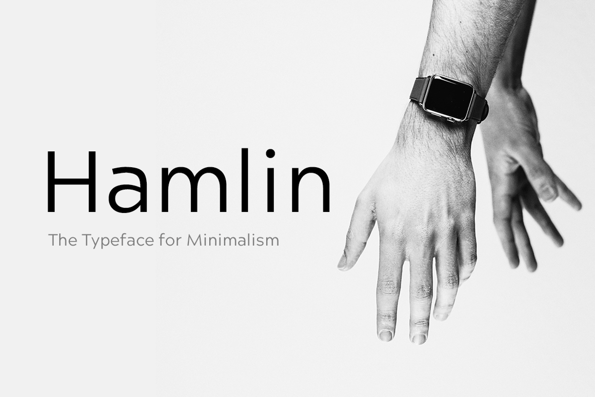 HAMLIN - Minimalist Font Family, a Sans Serif Font by Designova® (Photo 1 of 9)