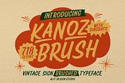 Kanoz Brush Font, a Handwritten Font by alit design (Thumbnail 1 of 17)